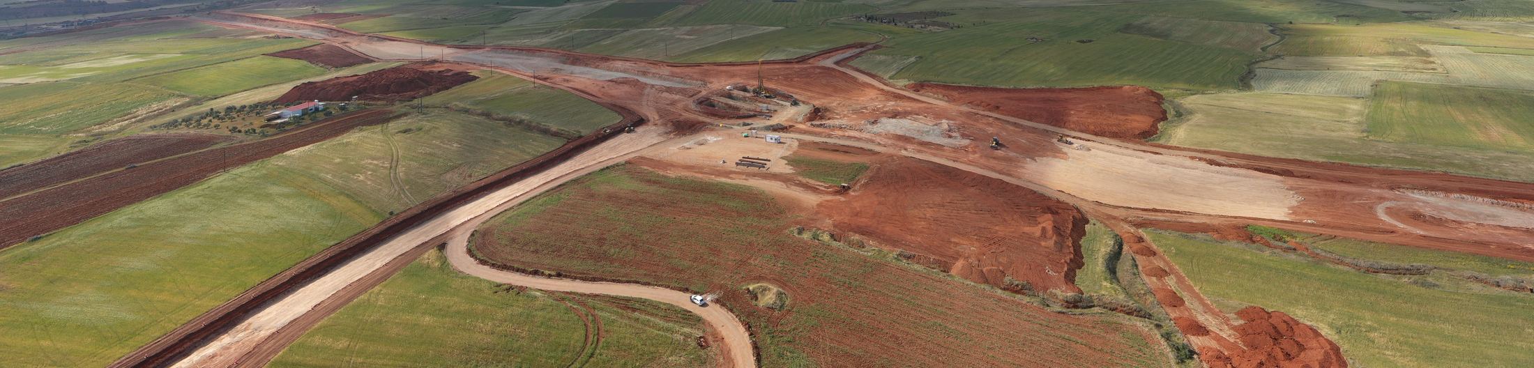 Development land under roadworks, Cyprus